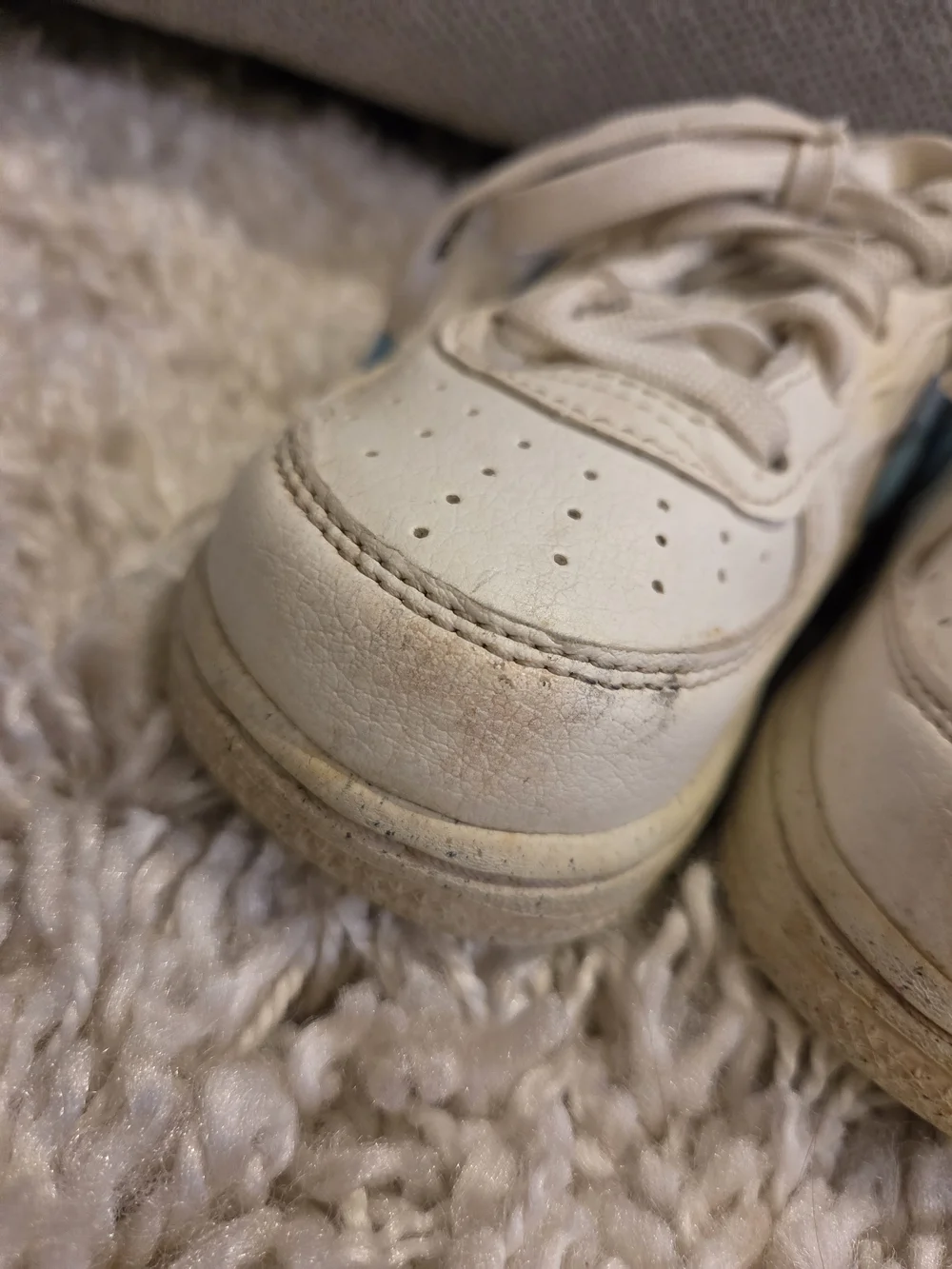 Toddler's Nike Air Force 1 LV8 Sail/Bl Chill-Medium Blue Size 6C